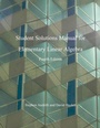 Cover: Elementary Linear Algebra, Students Solutions Manual - Academic Press