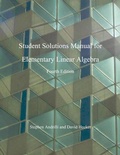Cover: Elementary Linear Algebra, Students Solutions Manual - Academic Press