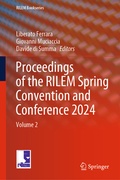 Cover: Proceedings of the RILEM Spring Convention and Conference 2024 - Springer