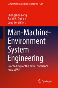 Enlarge image Cover: Man-Machine-Environment System Engineering - Springer