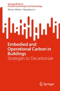 Cover: Embodied and Operational Carbon in Buildings - Springer