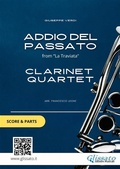 Cover: Clarinet Quartet "Addio del Passato" by Verdi (score & parts) - Glissato Edizioni Musicali