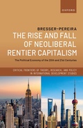 Cover: The Rise and Fall of Neoliberal Rentier Capitalism - Oxford University Press