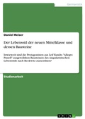 Cover: Der Lebensstil der neuen Mittelklasse und dessen Bausteine - GRIN Verlag