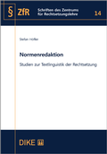 Cover: Normenredaktion - Dike Verlag Z&uuml;rich