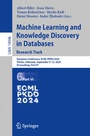 Cover: Machine Learning and Knowledge Discovery in Databases. Research Track - Springer