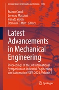 Cover: Latest Advancements in Mechanical Engineering - Springer