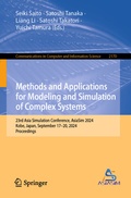 Cover: Methods and Applications for Modeling and Simulation of Complex Systems - Springer