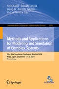 Cover: Methods and Applications for Modeling and Simulation of Complex Systems - Springer