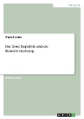 Cover: Die Erste Republik und die Bundesverfassung - GRIN Verlag