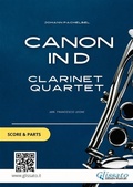 Cover: Clarinet Quartet "Canon in D" by Pachelbel score & parts - Glissato Edizioni Musicali