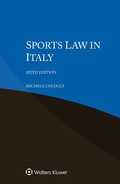 Cover: Sports Law in Italy - Wolters Kluwer