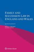 Cover: Family and Succession Law in England and Wales - Wolters Kluwer