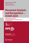 Cover: Document Analysis and Recognition - ICDAR 2024 - Springer