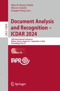 Cover: Document Analysis and Recognition - ICDAR 2024 - Springer