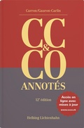 Cover: Code civil suisse et Code des obligations annot&eacute;s (CC & CO) - Helbing & Lichtenhahn