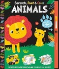 Cover: Scratch, Paint & Color Animals - Two Windmills