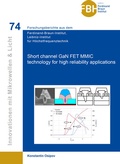 Cover: Short channel GaN FET MMIC technology for high reliability applications - Cuvillier Verlag