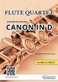 Cover: Flute Quartet "Canon in D" by Pachelbel - score and parts - Glissato Edizioni Musicali