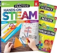 Enlarge image Cover: 180 Days (TM): STEAM, Science, Math, & Problem Solving Grade K: 4-Book Set - Shell Educational Publishing