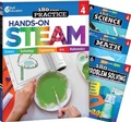 Cover: 180 Days (TM): STEAM, Science, Math, & Problem Solving Grade 4: 4-Book Set - Shell Educational Publishing