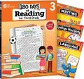 Cover: 180 Days (TM): Reading 2nd Ed, Writing, Spelling, & Language Grade 3: 4-Book Set - Shell Educational Publishing