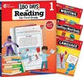 Cover: 180 Days (TM): Reading 2nd Ed, Writing, Spelling, & Language Grade 1: 4-Book Set - Shell Educational Publishing