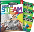 Cover: 180 Days (TM): STEAM, Science, Math, & Problem Solving Grade 6: 4-Book Set - Shell Educational Publishing