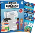 Cover: 180 Days (TM): Reading 2nd Ed, Writing, Spelling, & Language Grade 4: 4-Book Set - Shell Educational Publishing