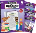 Cover: 180 Days (TM): Reading 2nd Ed, Writing, Spelling, & Language Grade 5: 4-Book Set - Shell Educational Publishing