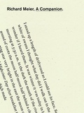 Cover: A Companion - Wave Books