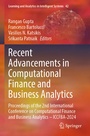 Cover: Recent Advancements in Computational Finance and Business Analytics - Springer