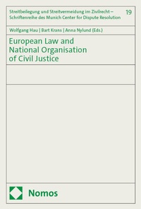 Abbildung von: European Law and National Organisation of Civil Justice - Nomos