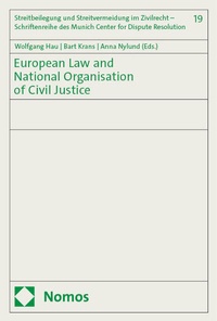 Abbildung von: European Law and National Organisation of Civil Justice - Nomos
