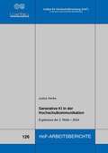 Cover: Generative KI in der Hochschulkommunikation - Institut f. Hochschulforschung Wittenberg