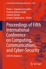 Cover: Proceedings of Fifth International Conference on Computing, Communications, and Cyber-Security - Springer