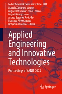 Enlarge image Cover: Applied Engineering and Innovative Technologies - Springer