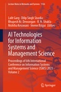Cover: AI Technologies for Information Systems and Management Science - Springer