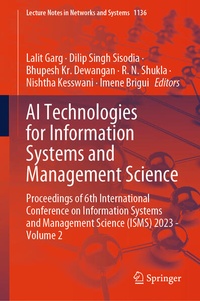Enlarge image Cover: AI Technologies for Information Systems and Management Science - Springer
