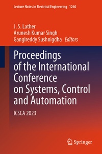 Enlarge image Cover: Proceedings of the International Conference on Systems, Control and Automation - Springer