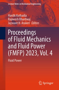 Abbildung von: Proceedings of Fluid Mechanics and Fluid Power (FMFP) 2023, Vol. 4 - Springer