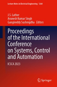 Enlarge image Cover: Proceedings of the International Conference on Systems, Control and Automation - Springer