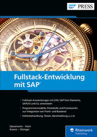 Abbildung von: Fullstack-Entwicklung mit SAP - SAP PRESS