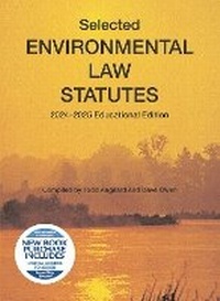 Abbildung von: Selected Environmental Law Statutes, 2024-2025 Educational Edition - Foundation Press
