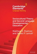 Cover: Sociocultural Theory and Second Language Developmental Education - Cambridge University Press