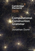Cover: Computational Construction Grammar - Cambridge University Press
