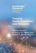 Cover: Towards Game Translation User Research - Cambridge University Press