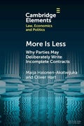 Cover: More is Less - Cambridge University Press