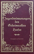 Cover: Jugenderinnerungen des Geheimrathes Hoefer - BoD - Books on Demand