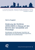Cover: &Auml;nderung der Richtlinie 2009/138/EG in Bezug auf den Bericht &uuml;ber Solvabilit&auml;t und Finanzlage - VVW Verlag Versicherungswirtschaft